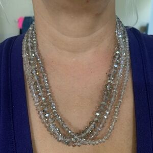 Gray beaded necklace